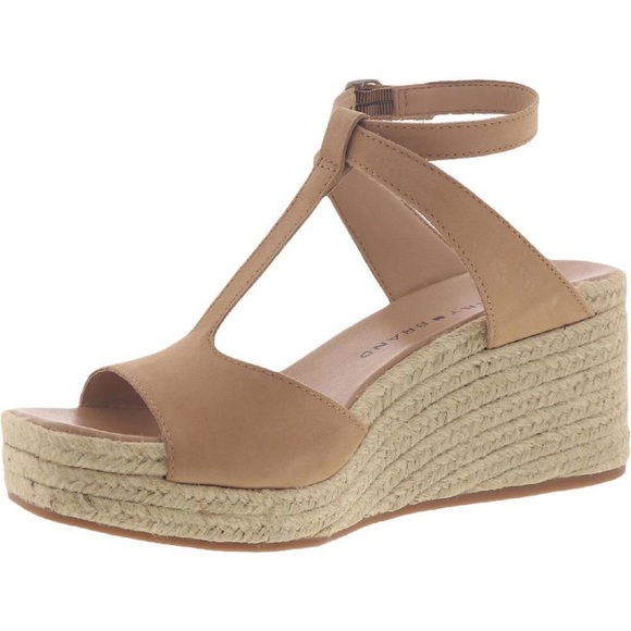 Lucky Brand Valki Espadrille Wedge Sandal Dusty Sand Taupe - Picture 2 of 6